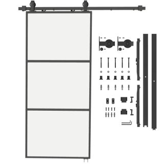 Puerta Corredera Cristal con Herrajes