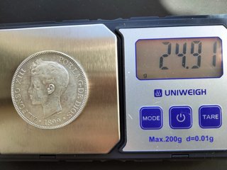 2 Monedas Plata 5 Pesetas Alfonso XIII