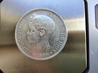 2 Monedas Plata 5 Pesetas Alfonso XIII