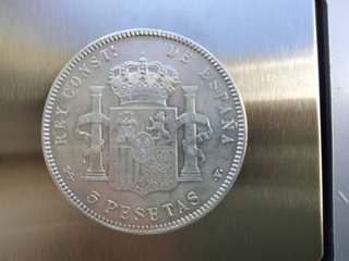2 Monedas Plata 5 Pesetas Alfonso XIII