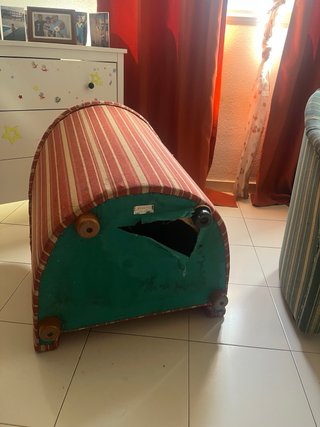 Sillones de tela a rayas (2 unidades)