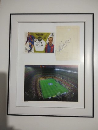 Autógrafo original Ronald Koeman FC Barcelona