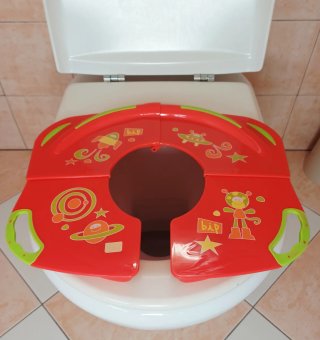 Asiento reductor WC niños espacial