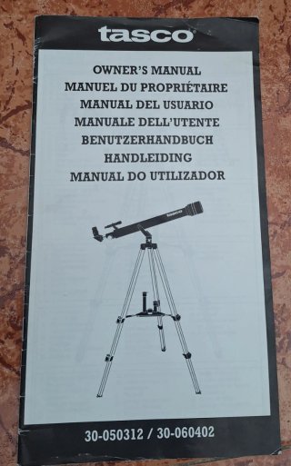 Telescopio Tasco Azul con Trípode