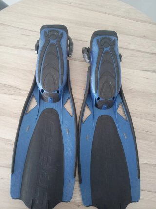 Aletas buceo Cressi Thor Talla L Azul