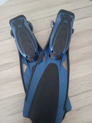 Aletas buceo Cressi Thor Talla L Azul