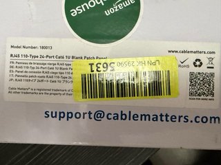 Patch Panel Cat6 24 Puertos 1U Cable Matters