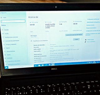 Portátil Dell Inspiron (i7/8gb RAM/500GB SSD)