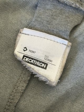 Calções Decathlon cinzentos homem