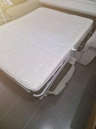 Sofá Cama 3 Plazas Tela Gris