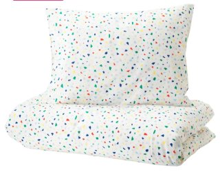 Funda nórdica y almohada y 2 bajeras 90x200 de IKE