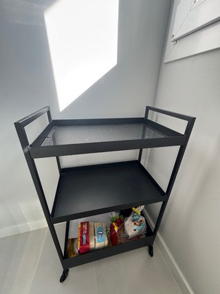 Carrito auxiliar negro Ikea