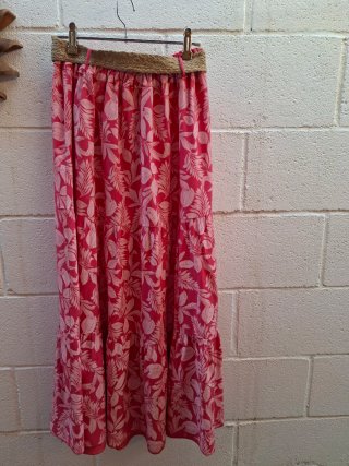 Falda larga verano floral talla M