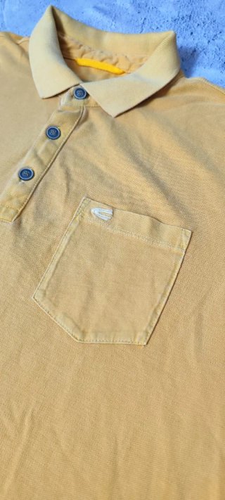 Polo Vintage Camel Active Talla L Logo Bordado