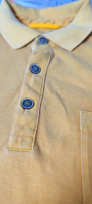 Polo Vintage Camel Active Talla L Logo Bordado