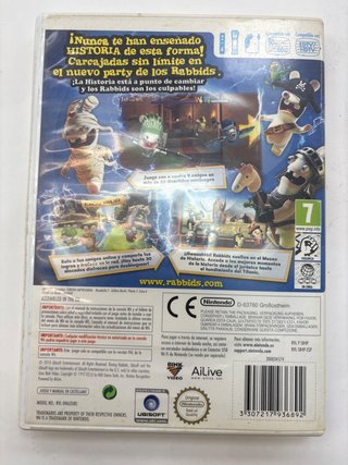 Videojuego Wii Raving Rabbids Regreso Al Pasado