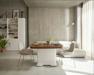 Mesa elevable y extensible de centro a comedor elé