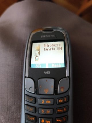 Teléfono Siemens A65 Gris/Plata