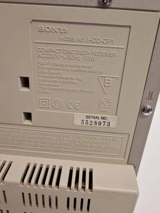 Minicadena Sony CMT-CP1 Plata