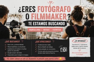 ¡SE BUSCAN FOTÓGRAFOS Y FILMMAKERS EN BARCELONA
