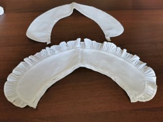 Lotto 5 colletti vintage pizzo e ricamati a mano
