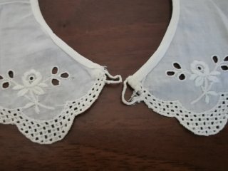 Lotto 5 colletti vintage pizzo e ricamati a mano