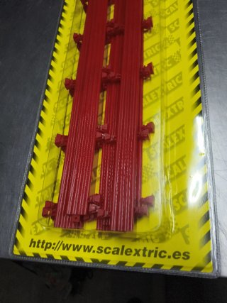 Scalextric Vallas Pista Negra antigua