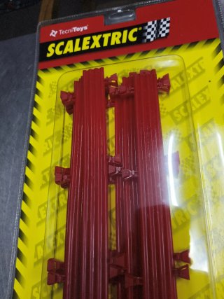 Scalextric Vallas Pista Negra antigua