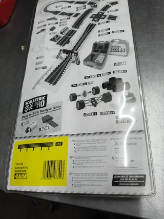 Scalextric Vallas Pista Negra antigua