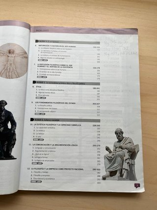 Libro de filosofía de primero de bachillerato