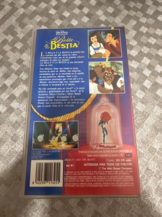 La Bella y la Bestia VHS Disney Clásicos