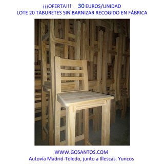 Lote taburetes altos respaldo barra bar. Baratos