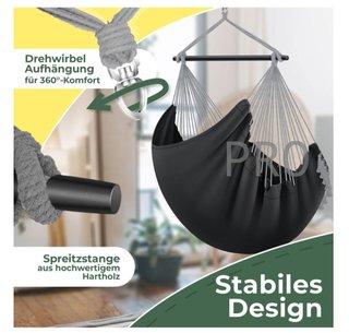 Silla colgante con 2 cojines - Kesser