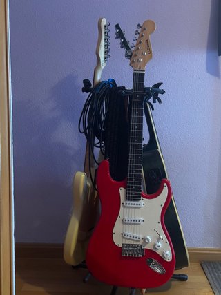 Guitarra Eléctrica Roja Principiante