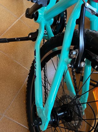 Bicicleta Monty KXS 20 Amarillo/Turquesa