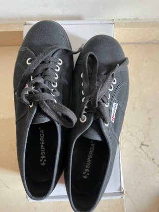 Zapatillas Superga plataforma negras 2790 Talla-40