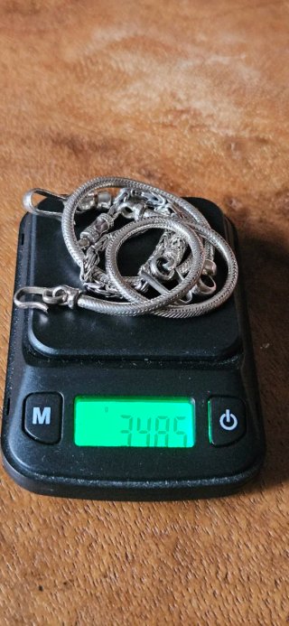 Lotto 3 bracciali snake argento