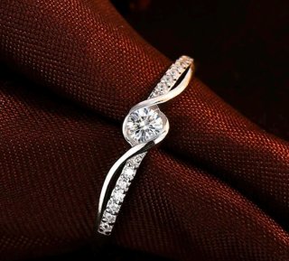 Anillo Plata Ley 925 Circonitas