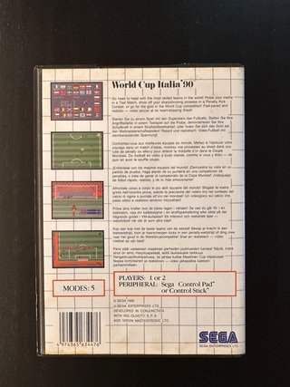 World Cup Italia 90 - Master System - Completo