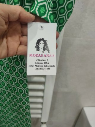 Vestido verde estampado sin estrenar