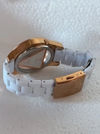 Orologio GUESS swarovsky acciaio placcato oro donn