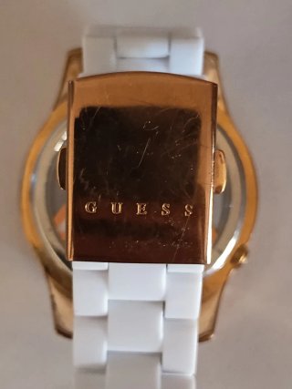 Orologio GUESS swarovsky acciaio placcato oro donn
