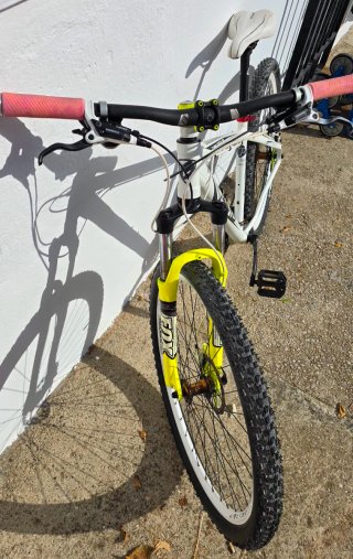 Bicicleta de Montaña BERG Blanca y Amarilla