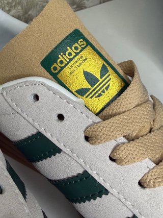 Zapatillas Adidas Gazelle Bold Beige/Verde