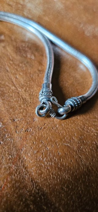 Collana snake in argento