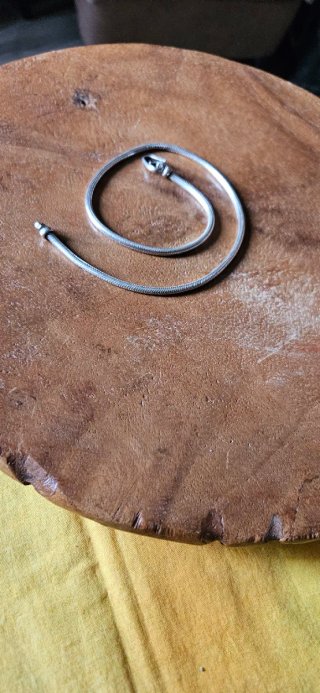 Collana snake in argento