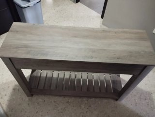 Mesa de entrada madera gris/marrón