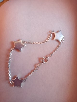 Pulsera Plata Estrellas