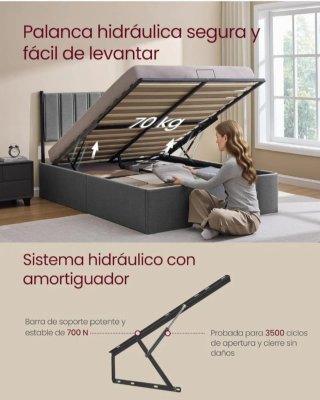 Colchón Ikea + Canapé Hidráulico