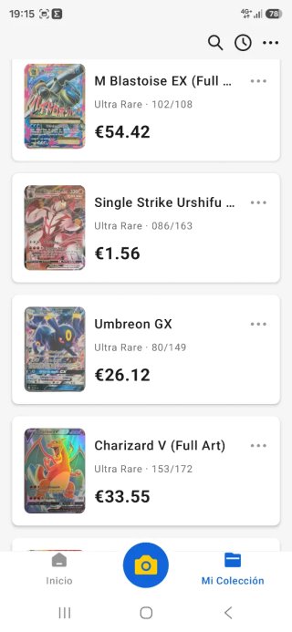 Colección Cartas Pokémon VMAX